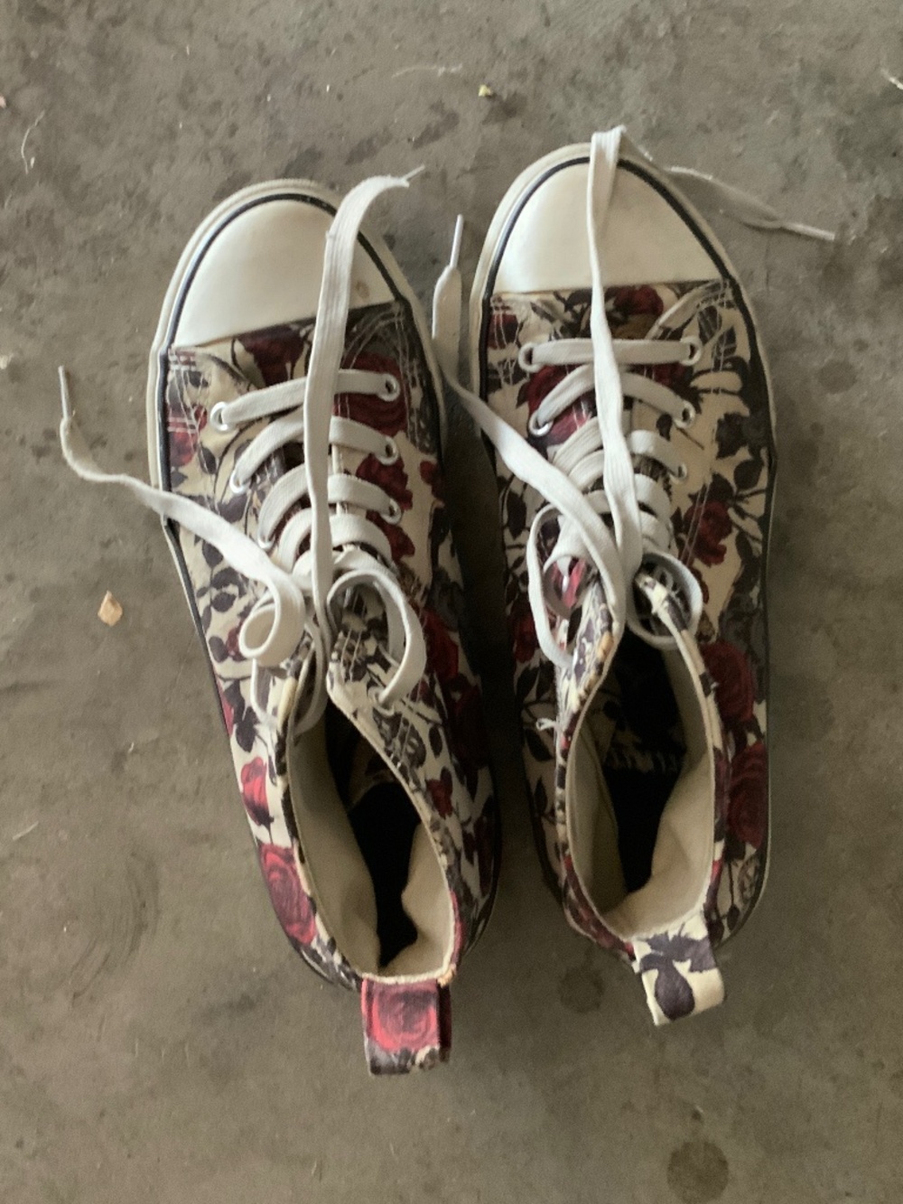 Rose steampunk converse-style sneakers Hot Topic